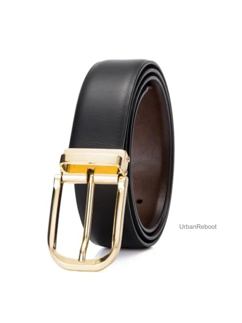 Reversible Leather Belt for Men Dress Classic 1.25